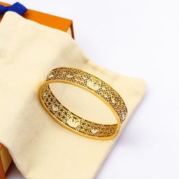 14K gouden armband heren liefde tennis armbanden ontwerper voor dames diamant bloemenganges Boheemse roestvrijstalen zilveren manchet armband sieraden bijoux valentijnsdag dag