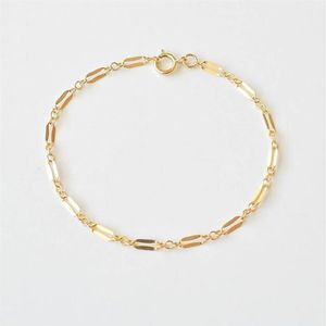 Bracelet à chaîne rempli en or 14K