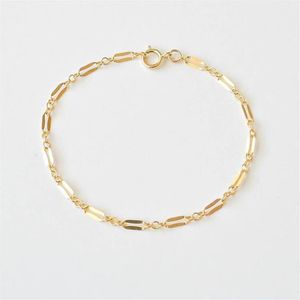 Bracelet à chaîne remplie en or 14K