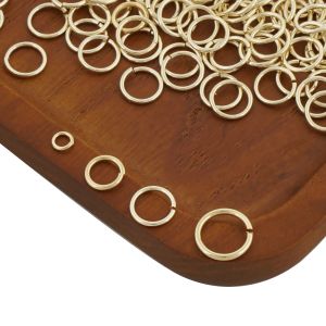 14K goud gevulde open springringen voor sieraden maken en connectoren, gesplitste ring voor sieraden DIY gratis verzending