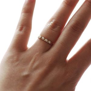 14k goud gevuld zirkoon ring gouden sieraden boho knokkel anillos mujer minimalistisch stapelen bohemien