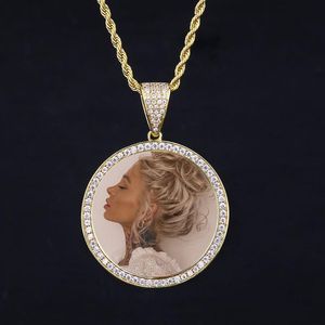 Colgante con foto personalizada de oro de 14 quilates con imagen grabada, collar con letras, regalo especial para el Día de la madre