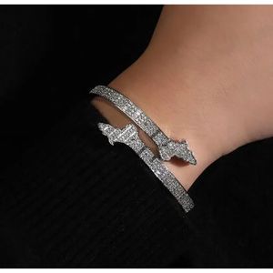 14K Gold Heren Dames Zirconia Diamond Baguette Afrikaanse Kaart Bangle Armband Openingsgrootte Hiphop Sieraden