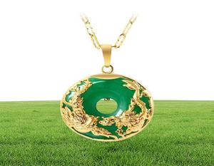 14K Gouden ketting Emerald Hangers voor vrouwelijke luxe Colgante de 925 Mujer Green Jade Emerald hanger Topaz edelsteen kettingen CX29000784