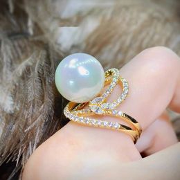 14k gouden peer zirkoon ring trouwring ringen voor vrouwen bruids belofte engagement sieraden cadeau