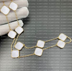 14K Gold vergulde agaat vier blad klaver ketting met moeder-van-pearl hanger voor vrouwen en meisjes perfect voor Valentijnsdag moeders dagbetrokkenheid en sieradencadeaus