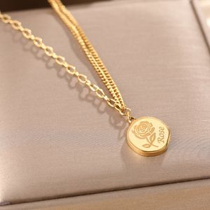 Collier de luxe léger haut de gamme à l'or 14K