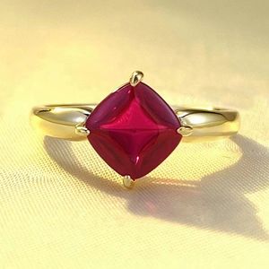 Bague rubis précieuse en or 14 carats, bague en argent Sterling 100% véritable 925, bague de mariage pour femmes, bijoux de fiançailles, cadeau de mariée