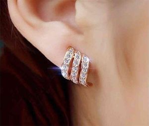 Boucles d'oreilles péridot en or rose 14 carats pour femmes Anillos mariage Bizuteria pierres précieuses topaze jaune diamant bijoux boucle d'oreille Orecchini 211593804