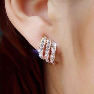 14K Rose Gold Peridot oorbellen voor vrouwen Anillos Wedding Bizuteria Gemstone Yellow Topaz Diamond Jewelry Stud Oorring Orecchini 21292o