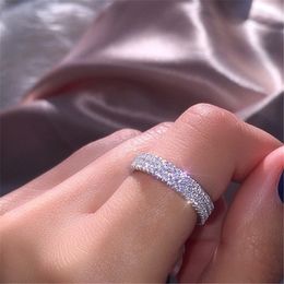 Joyería De oro blanco De 14K, joyería Nturl Dimond, anillo De piedras preciosas Bizuteri para Mujer, anillos De boda De oro De 14 K, anillo De Mujer 6075147