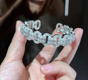 14K or blanc or tendance en diamant en diamant bracelet bracelet bracelets pour femmes bijoux de fiançailles de fiançailles