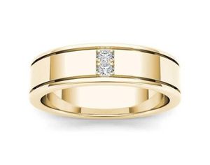 14K Geel Goud FL Diamanten Ring voor Mannen Vrouwen Klassieke Anillos De Bizuteria 14K Gouden Bruiloft Fijne Sieraden Ring voor Mannelijke Edelsteen6911158