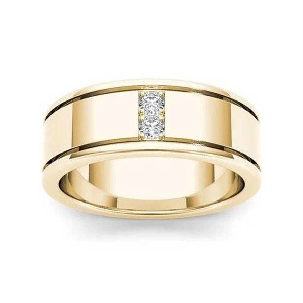 Bague en diamant FL en or jaune 14 carats pour hommes femmes classique Anillos De Bizuteria bague de mariage en or 14 carats pour hommes Gemstone2782