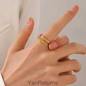 14K Anneaux d'or jaune pour femmes filles à la tête de serpent golds golds argent couleur ouverte anneaux de doigt kpop bijoux de mariage cadeau