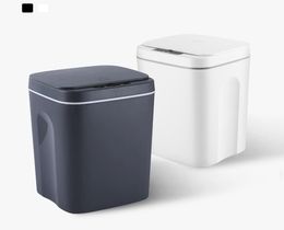14L Intelligent Trash Can Automatic Smart Sensor Garbage Dustbin Home Electric Rapbish Waste Bin for Office Kitchen Badkamer Nieuw6439159
