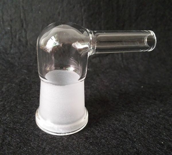 Adaptateur de fouet à vapeur en verre 14mm 18mm 19mm femelle ou mâle 90 degrés grand tuyau en stock