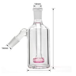 Tuyau de collecteur de cendres de 14 mm 18 mm pour bong d'eau en verre pomme de douche rose à 45 degrés à 90 degrés