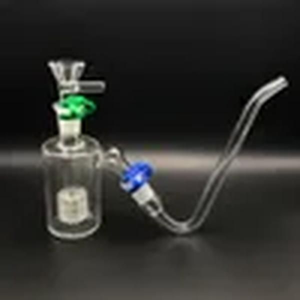 Capteurs de cendres en verre de 14 mm 18 mm Kits à 45 degrés avec adaptateurs JHook Bols Keck Clips Pneus Ashcatcher pour bongs d'eau en verre Dab Rigs ZZ