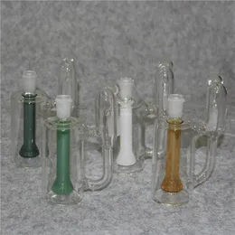 14 mm 18 mm glazen asvangers met kwartsbanger kommen 45 90 graden ashcatcher banden percolators voor glazen waterbongs olie dab rigs