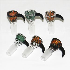 14 mm 18 mm glazen kommen mannelijke gewricht Harkeahs handelen mooie schuif kom stuk roken accessoires voor bongs waterleidingen siliconen nectar