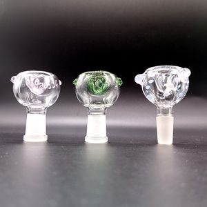 14mm 18mm Glazen Schuif Kommen voor Waterpijpen Roken Accessoires Clear Bong Bowl Bubble Waterleidingen Dab Rigs