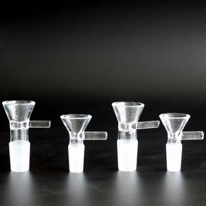 14 mm 18 mm Herb Slide Dab Pieces Tazón de vidrio para Bong Hookah Tazones de tabaco seco Ash Catcher fit Bongs Tuberías de agua