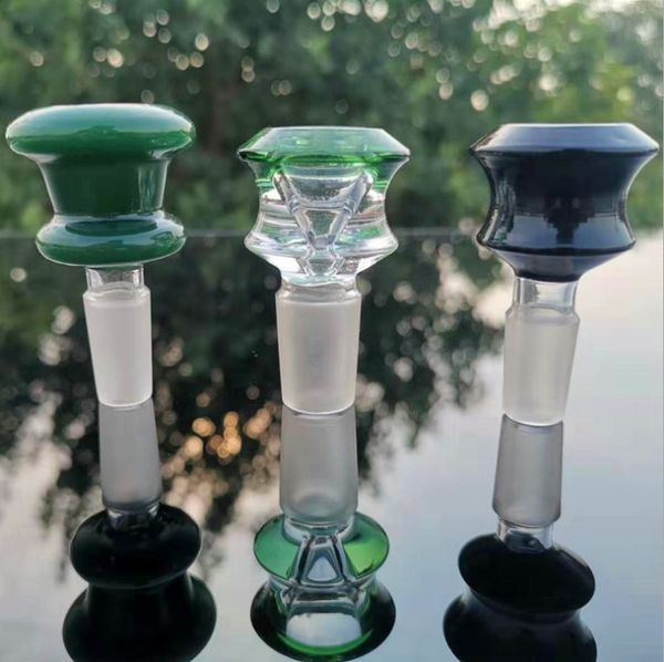 Bols à fumer 14mm 18mm bol mâle pièce de tuyau en verre filtre flocon de neige capiteux avec écran en nid d'abeille rond pour Bong Dab Rig