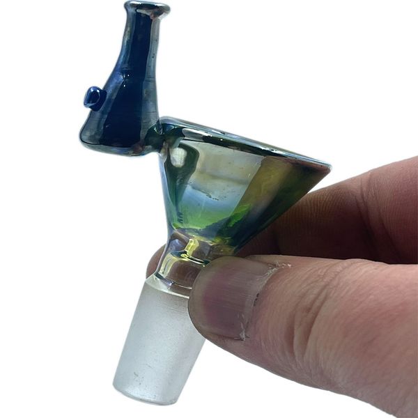 14 mm 18 mm tazón macho sólido tazones de vidrio pesado tazones de uñas accesorios para fumar para bongs de vidrio tuberías de agua fábrica al por mayor