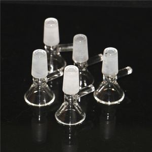 Hookahs 14mm 18mm Mannelijke Clear Glass Water Pipes Bowl for Bongs Mini DAB Oil Rigs Ash Catcher