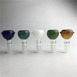 14mm 18mm mannelijke kleurrijke glazen kommen voor waterpijpen onstuimige dikke pyrex tabak glazen kom voor roken