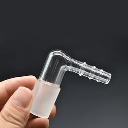 14mm 18mm Mannelijke vrouwelijke Glas Damp Zweep Adapter 90 Graden Extreme Q V-Toren Vaporizer Glas elleboog Adapter voor Waterpijpen Waterpijp