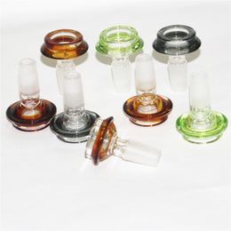 14mm 18mm mannelijke glazen kruid droge kom met sneeuwvlok filter roken glazen kommen tabak voor water bongs trechter DAB olie rigs rookgereedschap accessoires