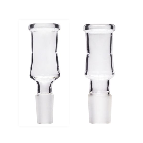 Adaptateur d'injecteur de tuyau en verre mâle de 14mm 18mm avec écran en métal