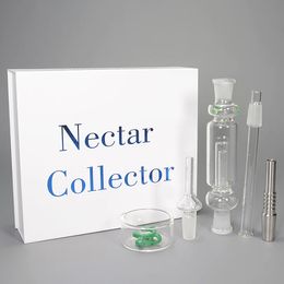 14mm 18mm Nectar collector set Rookaccessoires Waterpijp Vaporizer Kits Waterpijpen Met Titanium Nagel Keck Clip Glazen Pijpen Dab Rigs Waterpijpen