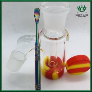 14mm 18mm Reclaim Catcher Adapter Ashcatcher Glass Ash Catcher Percolator for Bong WaterPipes with Wax Dabber Tool Smoking Accessory