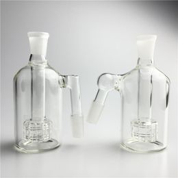 14 mm 45 90 grados Bong de vidrio Ash Catcher Hookah con 4,5 pulgadas de espesor Pyrec Clear Macho Bubbler Ashcatcher para fumar pipas