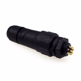 14 mm 8-pins M14 waterdichte connector, 8-pins contacten paneeltype IP68, luchtvaartstekker, waterdichte adapter, ronde connector