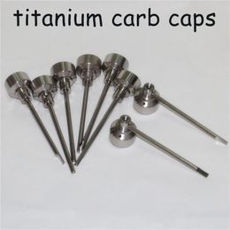 Tapas de carburo de titanio de 14 mm y 18 mm Clavo de titanio Clavo de titanio sin hogar Gr 2 Clavo para bong de agua de vidrio