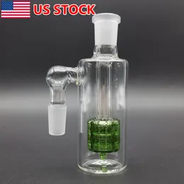 14 mm asvanger 90 graden glazen water bong 90 ° dik pyrex glazen bubbler groen