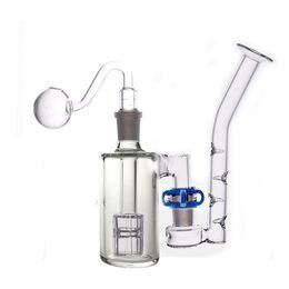 14 mm Ash Catcher Bong Hookahs Matrix Percolator Rookwaterpijp 3 in 1 multifunctionele DAB Rig Bong met J-Hook Adapter Oil Burner Pipes