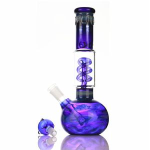 14mm Femelle Narguilés Coloré Bong Scientifique Narguilé Tuyaux Avec Glace 18,8mm Mini Verre Eau Bongs Recycler Bécher