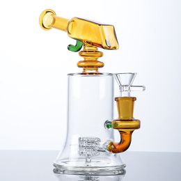 14 mm vrouwelijke gewricht zwart blauwe waterpoelige haakjes nekmatrix percolator perc dab olieligingen unieke bongs 4 mm dik met bwol wp2288