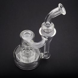 Pièce latérale de PERCOLATEUR de Bong de conduite d'eau en verre de Perc de recycleur de matrice femelle de 14mm