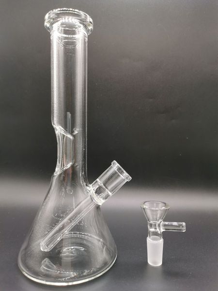 14mm Femelle Moyenne Narguilé Verre Dab Rig Bongs D'eau avec 6 Pouces D'épaisseur Droite Mini Plates-Formes D'huile Bécher Recycleur Bong pour Fumer