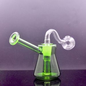 14mm Femelle Mini Brûleur À Huile Bong Conduites D'eau Avec Épais Narguilé Pyrex Recycler Main Dab Bangs pour Fumer avec 14mm Mâle Brûleur À Huile Tuyaux