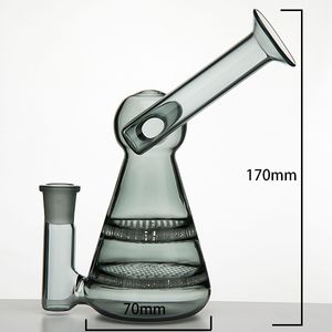 Roken Accessoires 14mm Dwijfel Verkeerd Vorm Glas Waterpijp Glas Banger Hanger Nail Bongs DAB Oil Rig beker met willekeurige kleur SKGB969