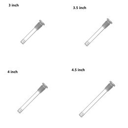 14mm Vrouw tot 18mm Mannelijke Waterpijp Glas Downstem Joint Adapter 4inch 3inch Diffuser Down Stam voor Water Bong Dab Rigs