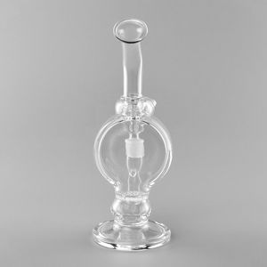 Délice sphérique : bang à narguilé pour plate-forme pétrolière de 8,5 pouces avec joint femelle de 14 mm, conduite d'eau en verre transparent pour fumeurs