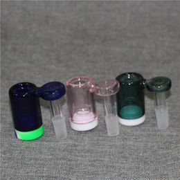 14mm Glas Ash Catcher Waterpijp Accessoires Met 5ml Kleurrijke Siliconen Container Reclaimer Mannelijke Vrouwelijke Ashcatcher Voor Bong Dab Rig Quartz Banger In Voorraad